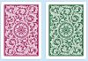 Copag 1546 Elite Plastic Playing Cards: Wide, Super Index, Burgundy/Green